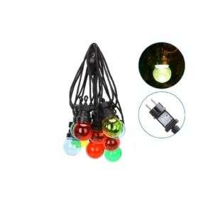 Catena luminosa LED a basso voltaggio per esterni 8 metri Aigostar 10 sfere Trasparenti multicolore - B10303VRX