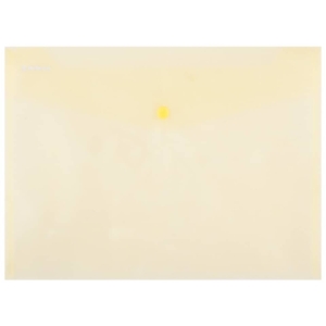 Buste con bottone in PPL ecologico Donau formato A4 Giallo - 8544001PL-11 (conf.12)