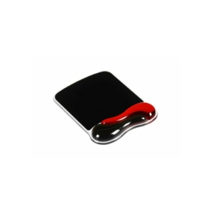 Tappetino per mouse Kensington Duo Gel Wave Nero/rosso 62402