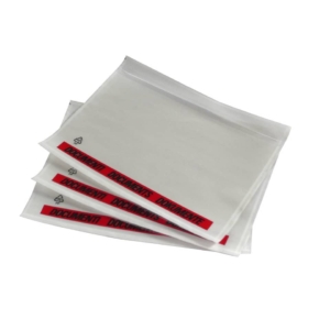 Buste portadocumenti neutre adesive Viva Trasparenti con scritta DL-240x135mm - 3015DOC (conf.100)