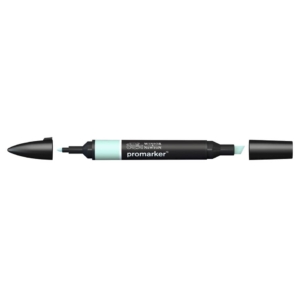 Pennarello Winsor&Newton Promarker doppia punta fine-scalpello 2,5-0,5mm - Verde pastello - 0203274