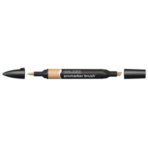 Pennarello Winsor&Newton Promarker Brush doppia punta scalpello-pennello - cinnamon - 0204199