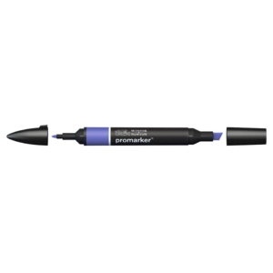Pennarello Winsor&Newton Promarker doppia punta fine-scalpello 2,5-0,5mm - violet - 0203688