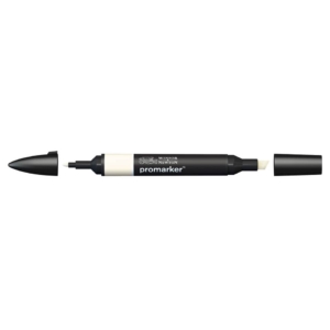 Pennarello Winsor&Newton Promarker doppia punta fine-scalpello 2,5-0,5mm - Ivory - 0203177