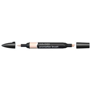 Pennarello Winsor&Newton Promarker Brush doppia punta scalpello-pennello - putty - 0204300