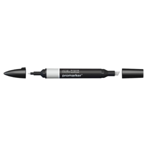 Pennarello Winsor&Newton Promarker doppia punta fine-scalpello 2,5-0,5mm - cool grey 3 - 0203159