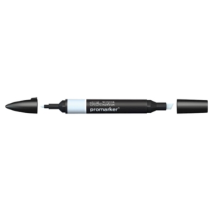 Pennarello Winsor&Newton Promarker doppia punta fine-scalpello 2,5-0,5mm - pastel blue - 0203365