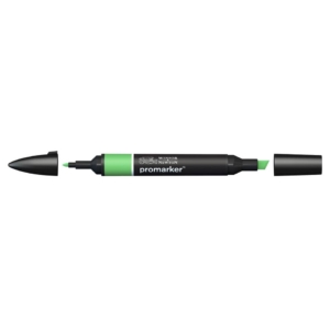 Pennarello Winsor&Newton Promarker doppia punta fine-scalpello 2,5-0,5mm - grass - 0203253