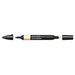 Pennarello Winsor&Newton Promarker doppia punta fine-scalpello 2,5-0,5mm - vanilla - 0203284