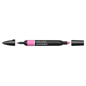 Pennarello Winsor&Newton Promarker doppia punta fine-scalpello 2,5-0,5mm - cerise - 0203218