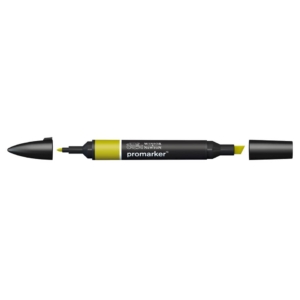 Pennarello Winsor&Newton Promarker doppia punta fine-scalpello 2,5-0,5mm - moss - 0203361