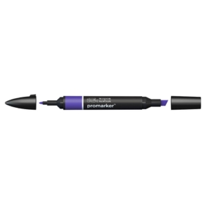 Pennarello Winsor&Newton Promarker doppia punta fine-scalpello 2,5-0,5mm - prussian - 0203302