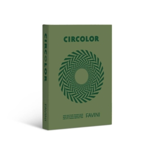 Carta colorata Favini Circolor 100% riciclata 80g/m² A4 - Verde rosmarino - A71D524 (risma da 500 fogli)