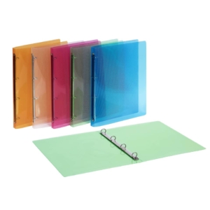 Raccoglitore Favorit Lumina in PPL A4 4 anelli tondi Ø15 mm - 22x30 cm - Colori Assortiti - 400066844