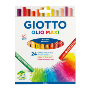 Pastelli ad olio GIOTTO Maxi Colori Assortiti 11 mm - F293800 (conf.24)