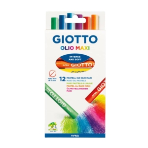 Pastelli ad olio GIOTTO Maxi Colori Assortiti 11 mm - F293400 (conf.12)