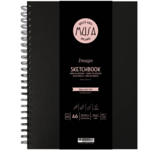 Blocco con spirale Imago SKETCH Musa 100 pagine 105g/m² formato A6 MU124596