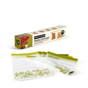Buste con zip richiudibili per alimenti Perfetto ''Frescofood'' - 3,5 Litri - 25,5x33 cm - 29163 (conf.10)