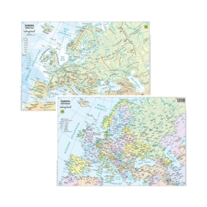 Carta geografica da banco plastificate Europa Belletti BS03P