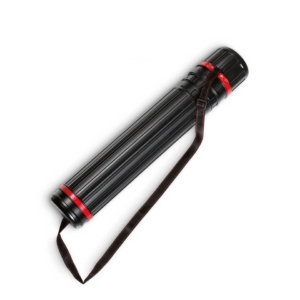 Tubo telescopico portadisegno Niji Ø10,5 cm Nero estensibile da 76 a 120 cm - 3089