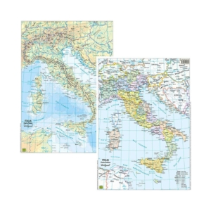 Carta geografica da banco plastificate Italia Belletti BS01P