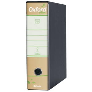 Raccoglitore Oxford Green con custodia Esselte a 23x30 cm 100% carta riciclata - Registratori commerciali dorso 8 cm - 397830501