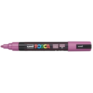 Pennarello Uniposca a tempera Uni-Ball punta tonda 1,8-2,5 mm lampone M PC5M LM