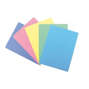Cartelline a 3 lembi Blasetti Cartex 25x33,5 cm con righe stampate - 200g/m² - colori pastello Assortiti - 654 (conf.10)