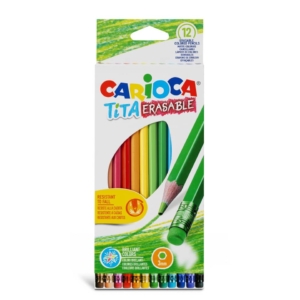 Matite colorate cancellabili Carioca Tita Ømina 3 mm - Colori Assortiti - 42897 (conf.12)