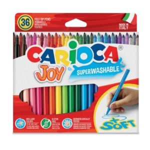 Pennarelli superlavabili Carioca Joy Ø2,8 mm Colori Assortiti - 40616 (conf.36)