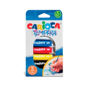 Tempere in tubetti Carioca 12 ml - Colori Assortiti 40013 (conf.5)