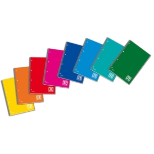 Quaderno spiralati One Color A4 - 80g/m² - 60 fogli con 4 fori - 4 mm 1154