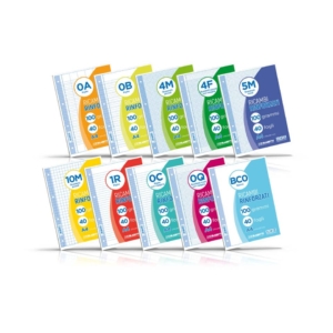 Ricambi rinforzati in PVC Blasetti per quaderni ad anelli A4 - 100g/m² - 40 fogli 1F - 8064