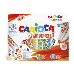 Pennarelli doppia punta Carioca Stamperello - Colori Assortiti - 42240 (conf.12)