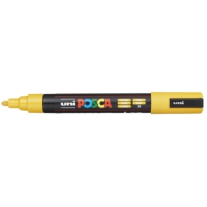 Pennarello Uniposca a tempera Uni-Ball punta tonda 1,8-2,5 mm ocra M PC5M OC