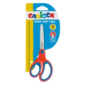 Forbici asimmetriche in acciaio punta arrotondata Carioca 15 cm - 42635