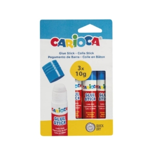 Colle stick Carioca 10gr - 42781 (24 Blister da 3 pezzi cadauno)