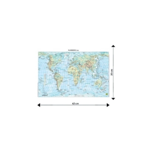 Carta geografica da banco plastificate Planisfero Belletti Mondo BS02P