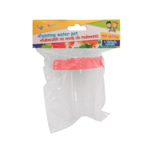Bicchiere antigoccia con coperchio per pittura Gimboo 150 ml Trasparente - tappo in colori assortiti - 17304211-99