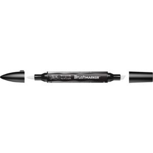 Pennarello Winsor&Newton Promarker Brush doppia punta scalpello-pennello - blender - 0204339
