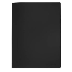 Portalistini in polipropilene con 30 tasche Q-Connect formato A4 - nero opaco - KF01256 (conf.12)