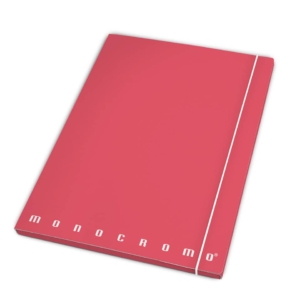 Cartella con elastico Pigna Monocromo - A4 26x35,5 cm - dorso piatto - Colori Assortiti - 0213733