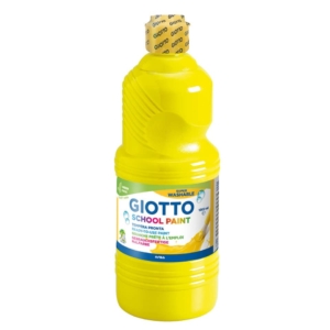 Tempera pronta GIOTTO School Paint in flacone 1 litro Giallo - F535502