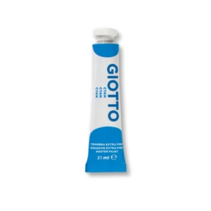 Tubetto tempera GIOTTO Extra ultrafine in tubetto 21 ml Ciano - F35501500