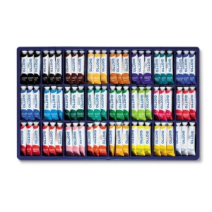 Tempere GIOTTO Extra ultrafine in tubetti 12 ml - in vetrinetta da 144 Colori Assortiti - F35250000
