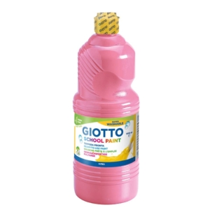 Tempera pronta GIOTTO School Paint in flacone 1 litro Rosa - F535506