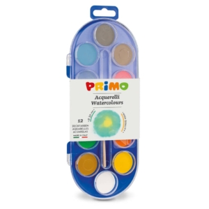 Acquerelli Primo 12 pastiglie Ø30 mm Colori Assortiti - 112A12SG (5 pezzi)