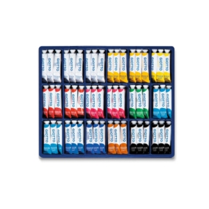 Tempera GIOTTO Extra ultrafine in tubetto 21 ml - in vetrinetta da 108 Colori Assortiti - F35550000