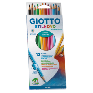 Matite acquerellabili GIOTTO Stilnovo Colori Assortiti - water colors - Ømina 3,3 mm - F255700 (conf.12)