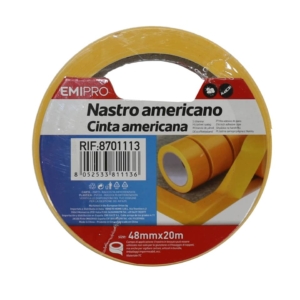 Nastro telato americano Emi - 48 mm x 20 m - Giallo - 8701113